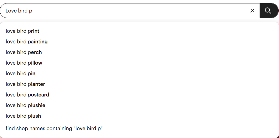Etsy keywords tool